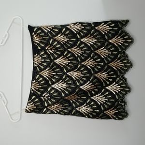 Alya Francesca's black sequin mini skirt size small